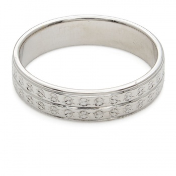 9ct white gold Wedding Ring size N½